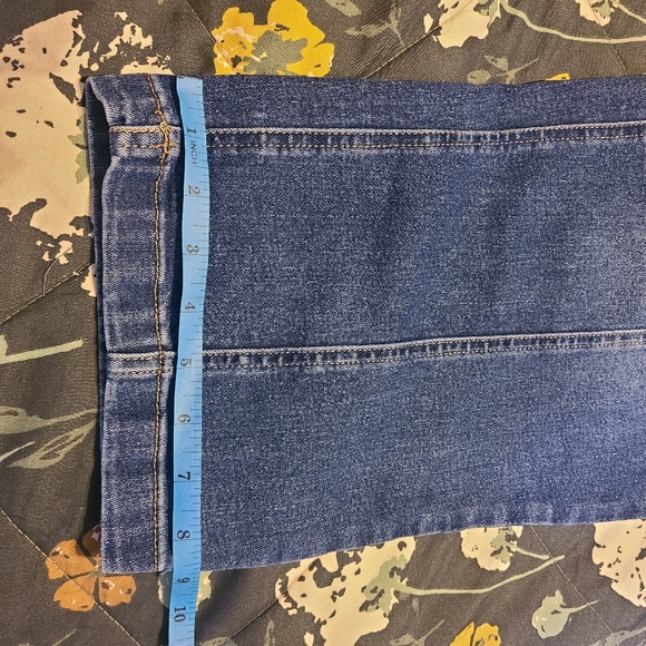 Nicole Miller Soho High Rise Wide Leg Blue Denim Pants Sz 16 - Picture 10 of 11